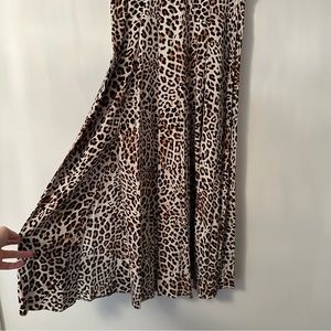 Evernew Cheetah Peint Midi Skirt - Size 4